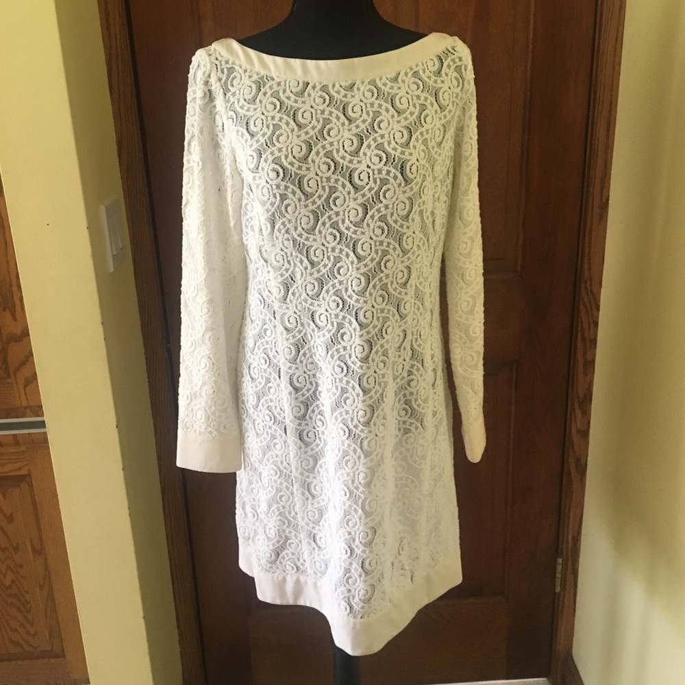Nanette Lepore White lace dress, size 10 - Picture 4 of 7
